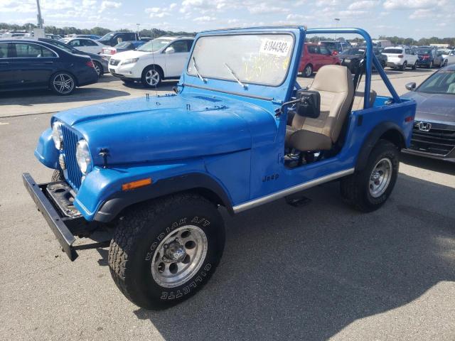 J7A93EH007752 - 1977 JEEP WRANGLER BLUE photo 9