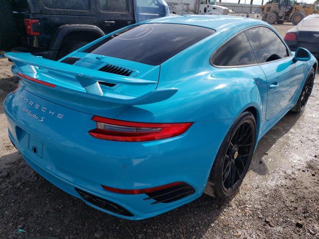 WP0AD2A92HS166649 - 2017 PORSCHE 911 TURBO BLUE photo 4