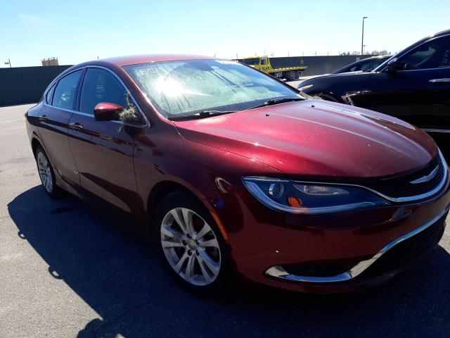 1C3CCCAB4GN166626 - 2016 CHRYSLER 200 LIMITE BURGUNDY photo 1