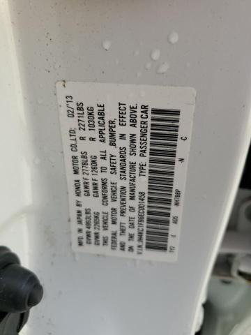 JH4KC1F96EC001458 - 2014 ACURA RLX ADVANC WHITE photo 10