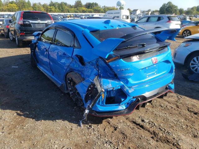 SHHFK8G76MU205172 - 2021 HONDA CIVIC TYPE BLUE photo 3