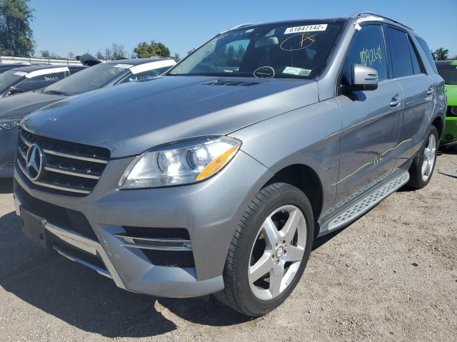 4JGDA5HB5FA611139 - 2015 MERCEDES-BENZ ML 350 4MA GRAY photo 2