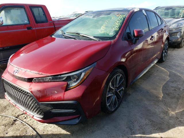 5YFT4MCE7NP121007 - 2022 TOYOTA COROLLA XS RED photo 2