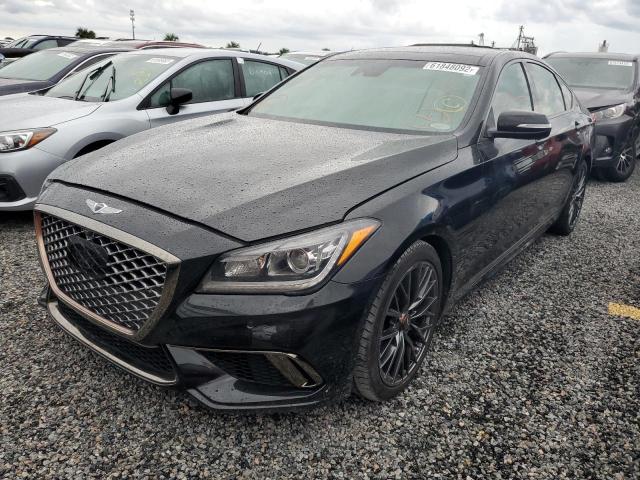 KMHGN4JE8KU300278 - 2019 GENESIS G80 BASE BLACK photo 2