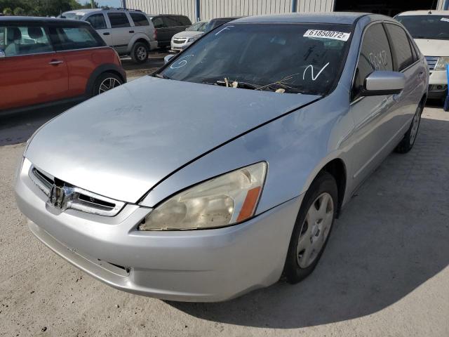 1HGCM56435A061418 - 2005 HONDA ACCORD LX SILVER photo 2