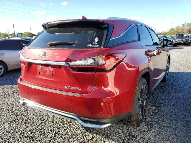 JTJHZKEA2M2021672 - 2021 LEXUS RX 350 L RED photo 4