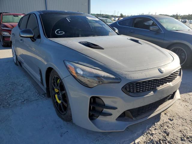 KNAE45LC7J6018505 - 2018 KIA STINGER GT GRAY photo 1