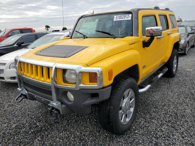5GTDN13E478202277 - 2007 HUMMER H3 YELLOW photo 2