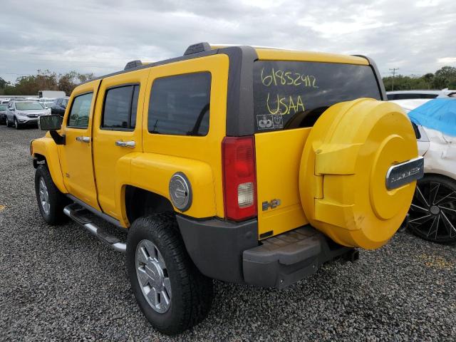 5GTDN13E478202277 - 2007 HUMMER H3 YELLOW photo 3