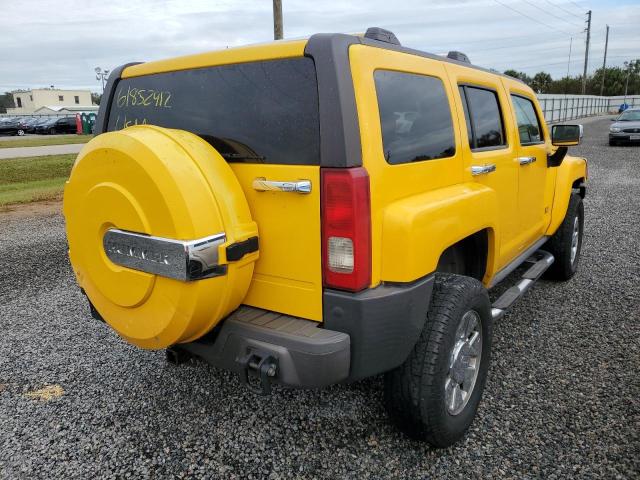 5GTDN13E478202277 - 2007 HUMMER H3 YELLOW photo 4