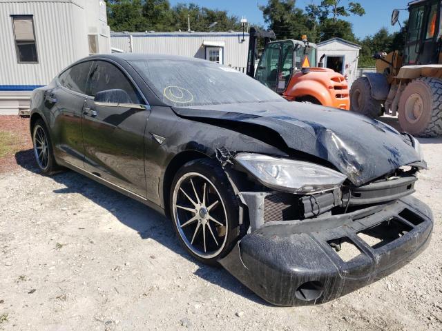 5YJSA1H17EFP30604 - 2014 TESLA MODEL S შავი ფოტო 1