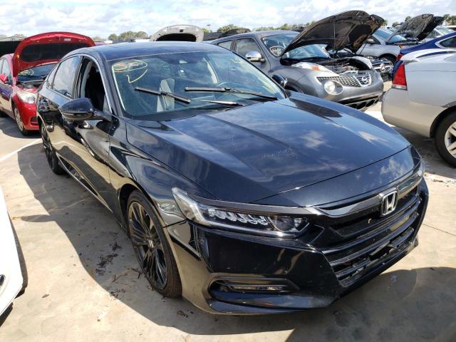 1HGCV2F63JA032637 - 2018 HONDA ACCORD EXL BLACK photo 1