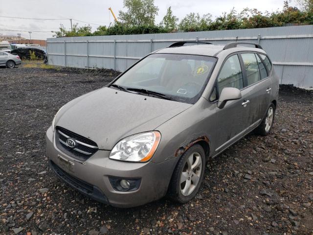 KNAFG526597276227 - 2009 KIA RONDO GRAY photo 2