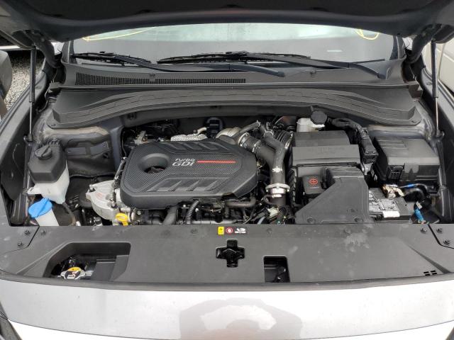 5NMS53AA3KH111678 - 2019 HYUNDAI SANTA FE L GRAY photo 7