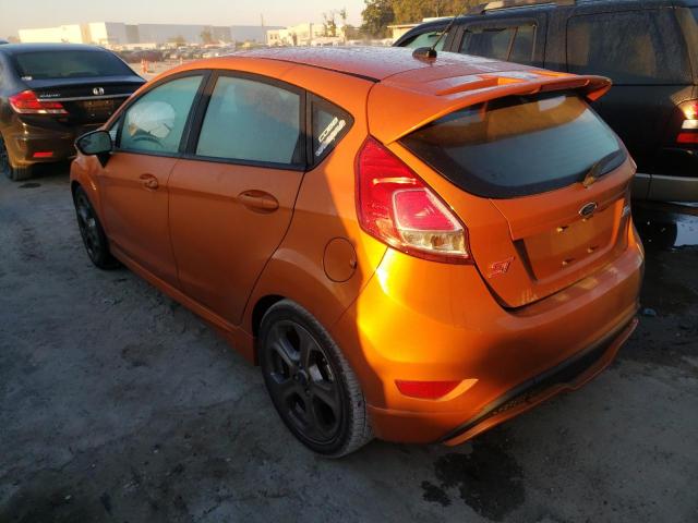 3FADP4GX1KM125716 - 2019 FORD FIESTA ST ORANGE photo 3