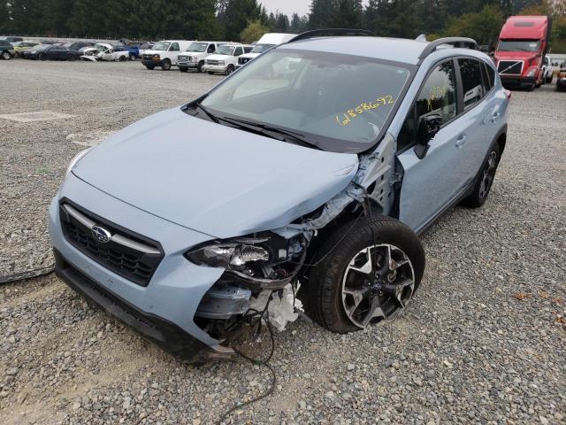 JF2GTAEC4KH268148 - 2019 SUBARU CROSSTREK BLUE photo 2