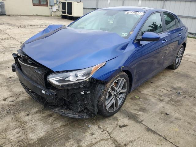 3KPF34AD1KE021430 - 2019 KIA FORTE GT L BLUE photo 2