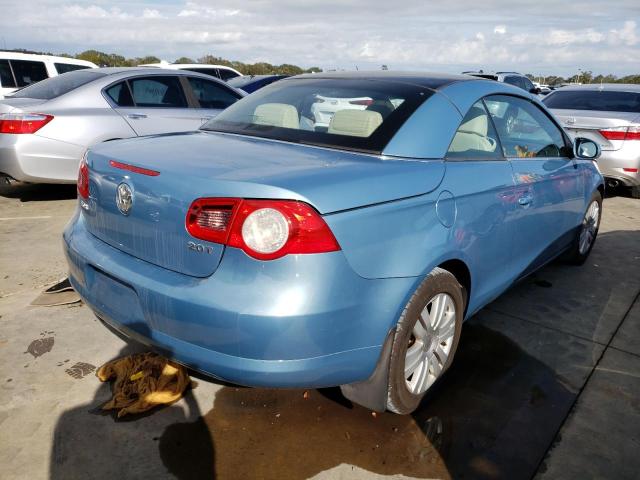 WVWBA71F08V054141 - 2008 VOLKSWAGEN EOS TURBO BLUE photo 4