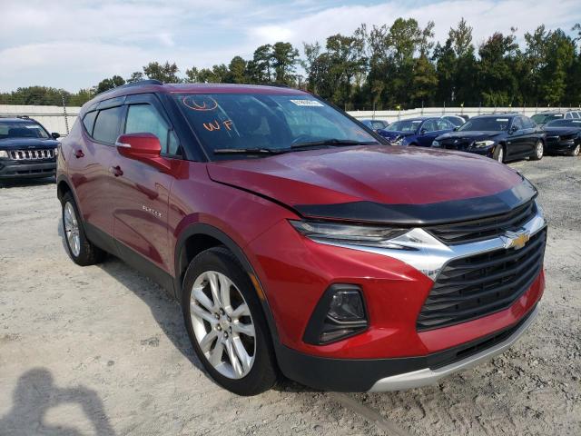 3GNKBHRS0KS678837 - 2019 CHEVROLET BLAZER 3LT RED photo 1