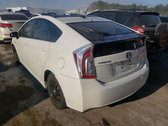 JTDKN3DU9F0439991 - 2015 TOYOTA PRIUS WHITE photo 3