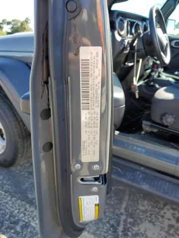 1C4GJXAG4LW263819 - 2020 JEEP WRANGLER S GRAY photo 10