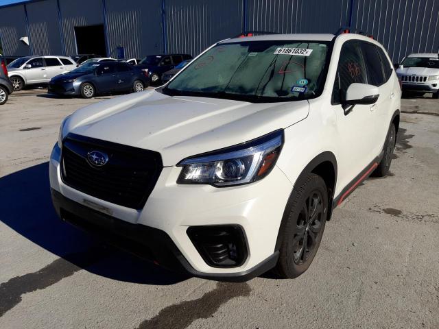 JF2SKAPC5KH564970 - 2019 SUBARU FORESTER S WHITE photo 2