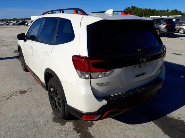 JF2SKAPC5KH564970 - 2019 SUBARU FORESTER S WHITE photo 3