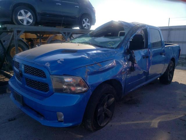 1C6RR6KT7KS637893 - 2019 RAM 1500 CLASS BLUE photo 2