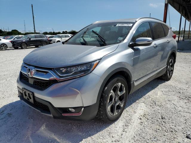 7FARW2H99KE016260 - 2019 HONDA CR-V TOURI SILVER photo 2