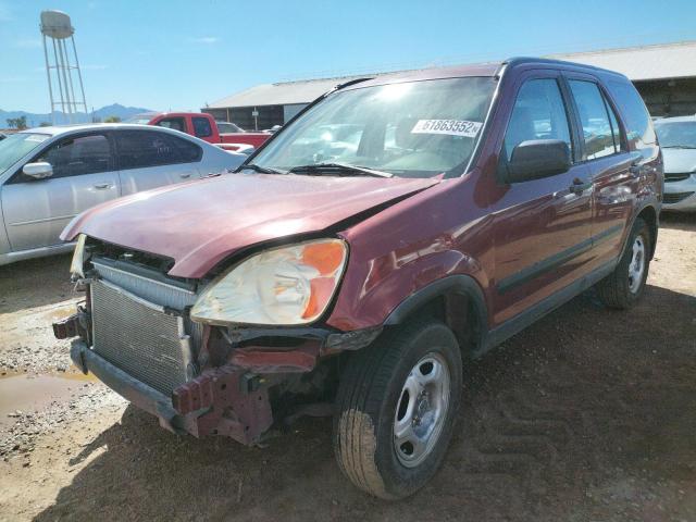 SHSRD68423U106339 - 2003 HONDA CR-V LX MAROON photo 2