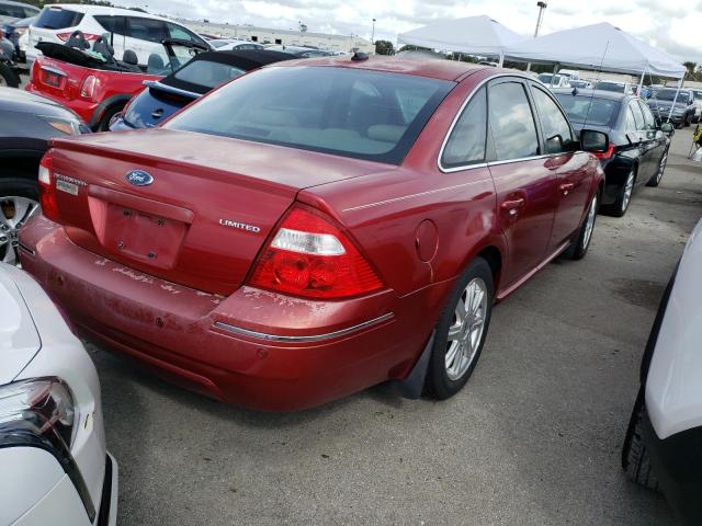 1FAFP25107G113019 - 2007 FORD FIVE HUNDR BURGUNDY photo 4