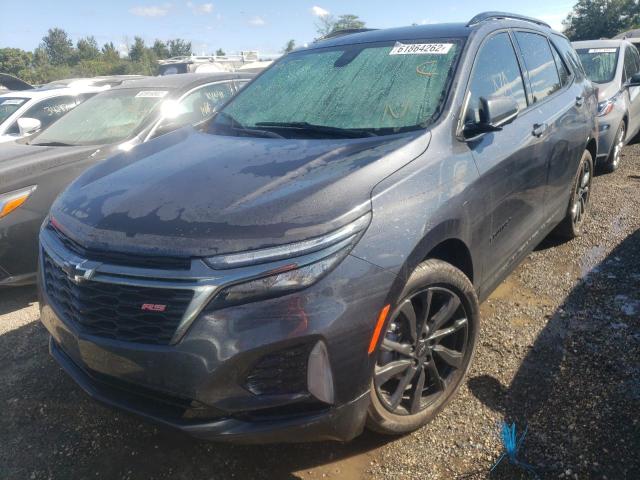 2GNAXMEV6N6104929 - 2022 CHEVROLET EQUINOX RS GRAY photo 2