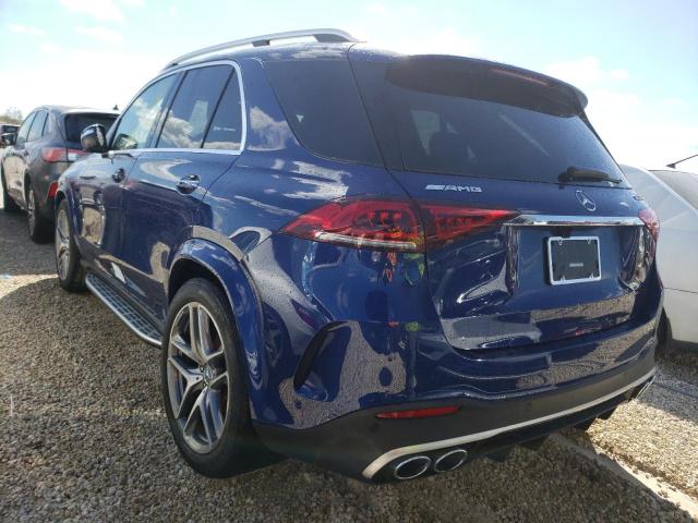 4JGFB6BB6MA454531 - 2021 MERCEDES-BENZ GLE AMG 53 BLUE photo 3