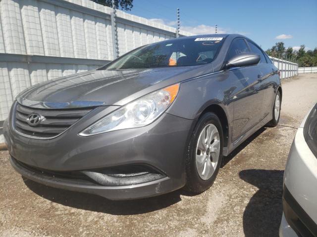 5NPEB4AC9EH813993 - 2014 HYUNDAI SONATA GLS GRAY photo 2