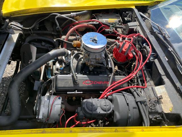 1Z37X7S434804 - 1977 CHEVROLET COVETTE YELLOW photo 7