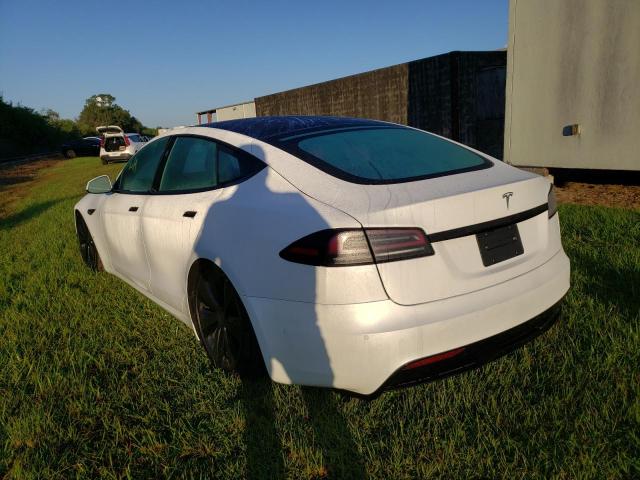 5YJSA1E52NF477392 - 2022 TESLA MODEL S Blanco foto 3