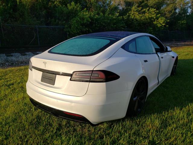 5YJSA1E52NF477392 - 2022 TESLA MODEL S Blanco foto 4