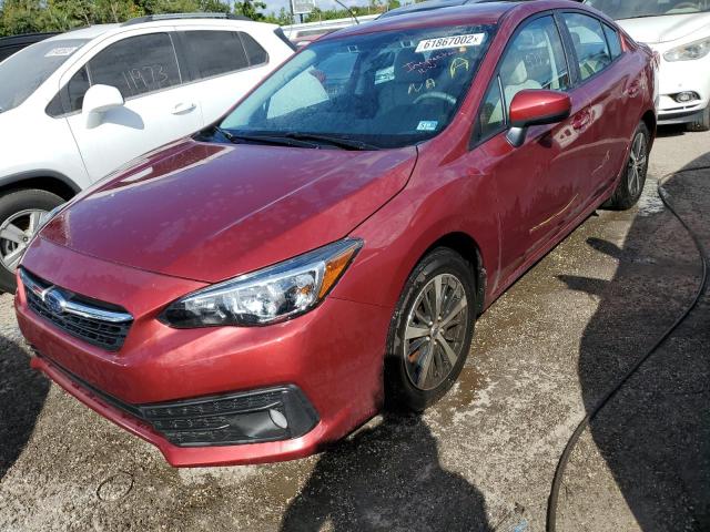 4S3GKAV65N3608629 - 2022 SUBARU IMPREZA PR RED photo 2