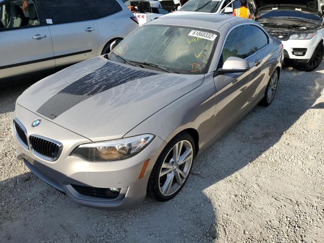 WBA1F5C57EVV99736 - 2014 BMW 228 I Бежевый фото 2