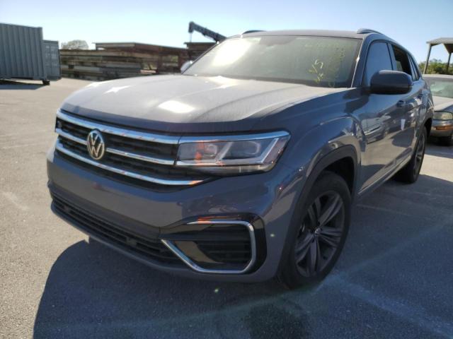 1V2PE2CA5MC217482 - 2021 VOLKSWAGEN ATLAS CROS Серый фото 2