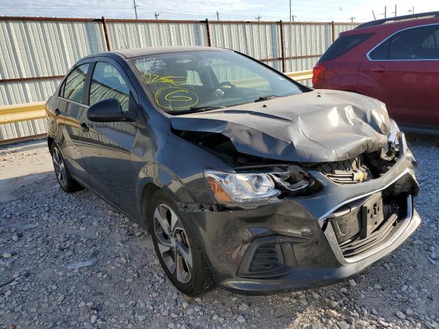 1G1JF5SB8K4121961 - 2019 CHEVROLET SONIC PREM GRAY photo 1