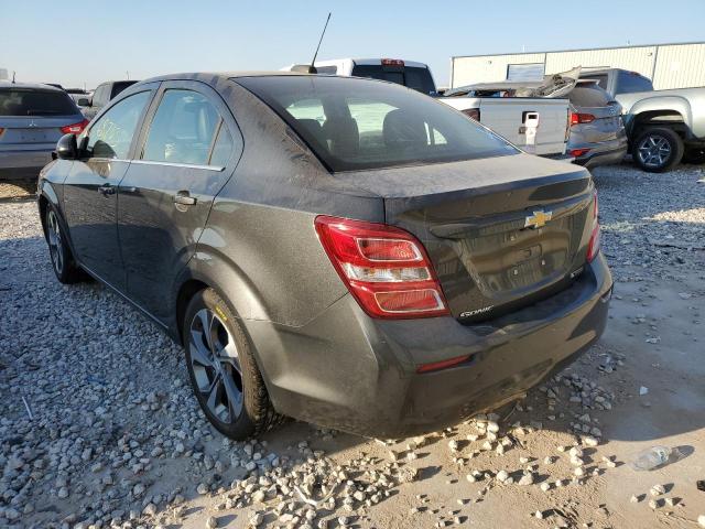 1G1JF5SB8K4121961 - 2019 CHEVROLET SONIC PREM GRAY photo 3