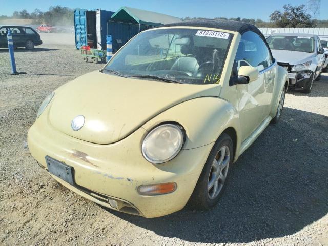 3VWCD31Y24M334408 - 2004 VOLKSWAGEN NEW BEETLE 黄色 照片 2