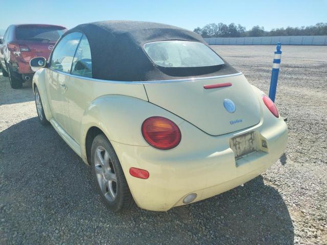 3VWCD31Y24M334408 - 2004 VOLKSWAGEN NEW BEETLE 黄色 照片 3