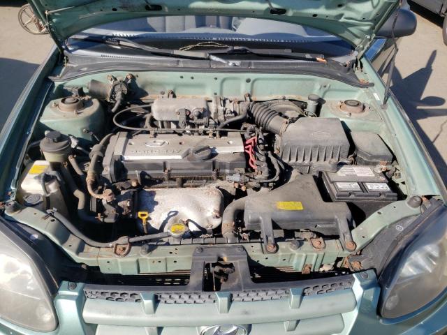 KMHCF35C54U310218 - 2004 HYUNDAI ACCENT GREEN photo 7