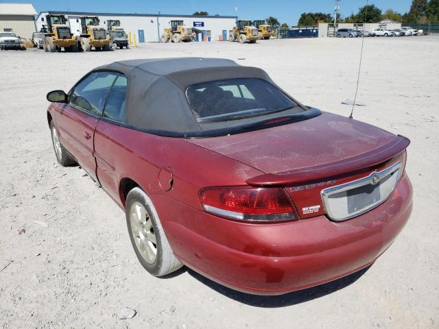 1C3EL75RX6N257633 - 2006 CHRYSLER SEBRING RED photo 3