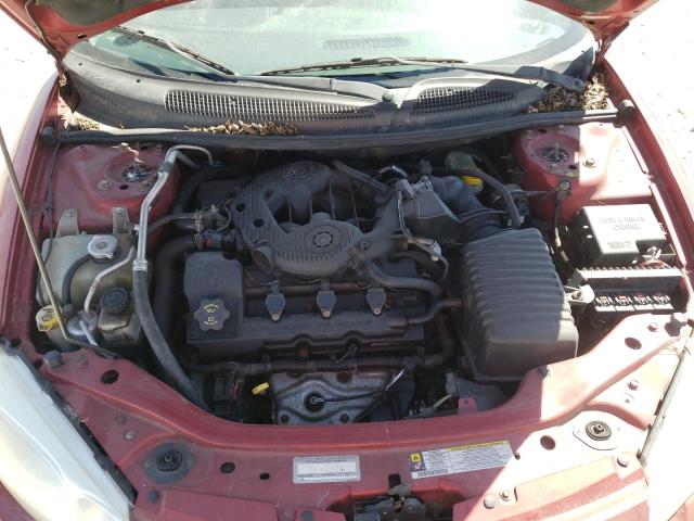 1C3EL75RX6N257633 - 2006 CHRYSLER SEBRING RED photo 7