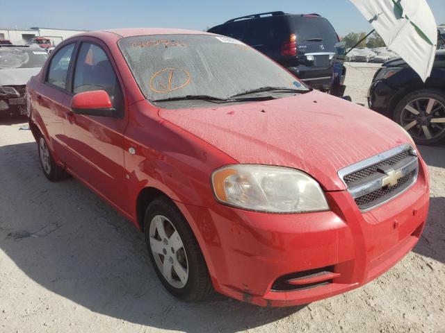 KL1TD56697B120721 - 2007 CHEVROLET AVEO BASE RED photo 1