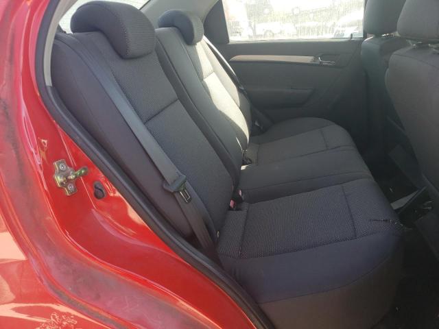 KL1TD56697B120721 - 2007 CHEVROLET AVEO BASE RED photo 6
