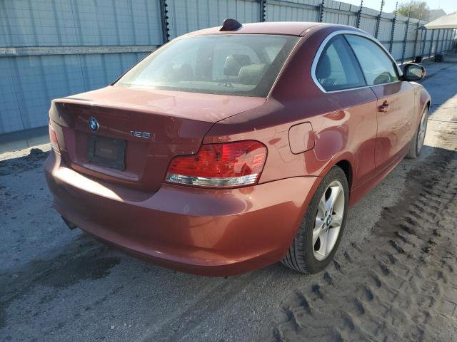 WBAUP7C57BVK79477 - 2011 BMW 128 I ORANGE photo 4